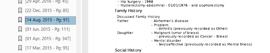Family history of breast cancer
