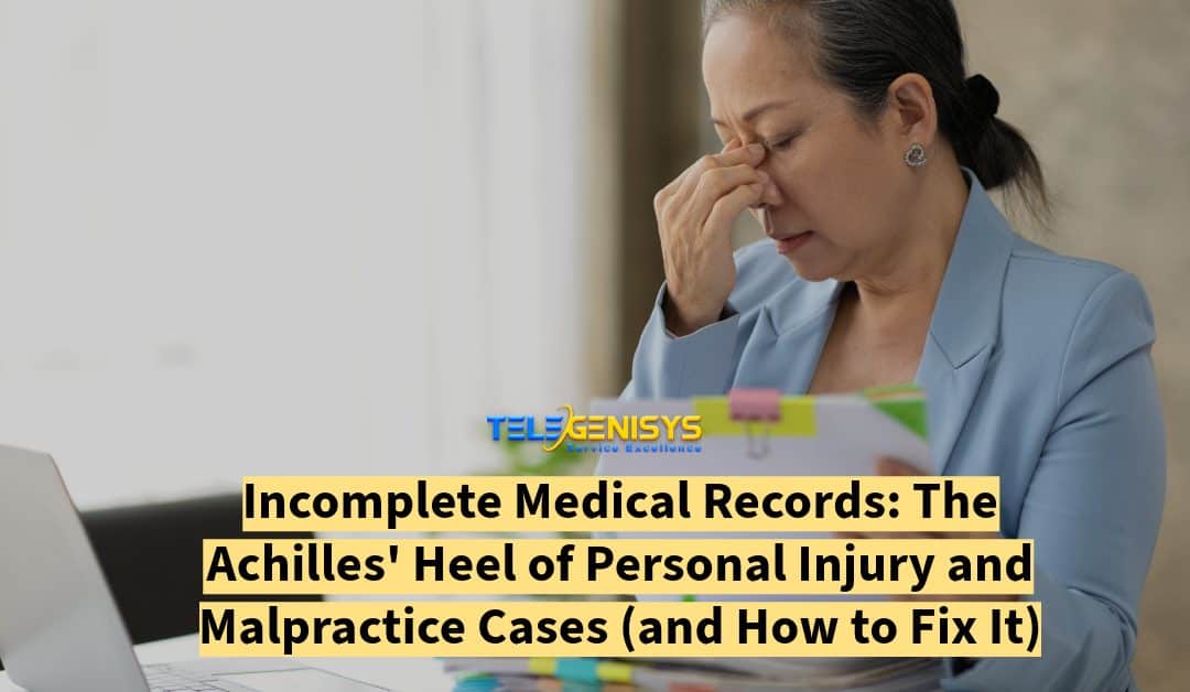 Incomplete Medical Records: The Achilles’ Heel of Personal Injury and Malpractice Cases (and How to Fix It)
